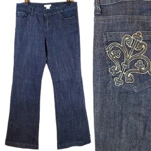 Vintage Harold's Flare Leg Denim Jeans Size 6 Womens Y2K Stretch